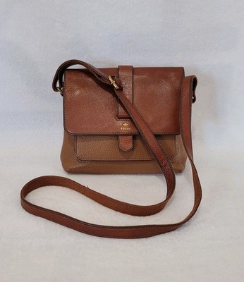 Fossil Kinley Small Crossbody Leather Bag Brown 