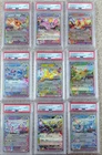 2025 Prismatic Evolutions Eevee Umbreon Set of (9) Surprise Box Promos PSA 10