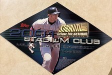 2001 Topps Stadium Club Baseball Promo Ad Sign Nomar Garciaparra Boston Red Sox