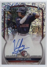 2023 Bowman Chrome Prospect Speckle Refractor 13/299 Victor Izturis Auto 1ta0