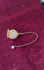 Rivado Herren Taschenuhr Frackuhr mit Sprungdeckel und Kette, vergoldet