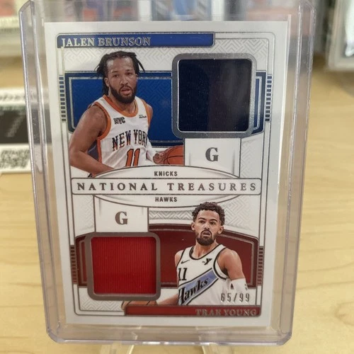 2024-25 National Treasures Jalen Brunson/Trae Young Dual Patch Matchups /99