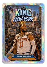 Jalen Brunson KING OF NEW YORK chrome sticker...