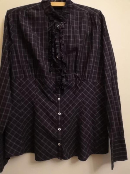 Women Daniel Hechter Shirt Grey Cotton 42 / XL /