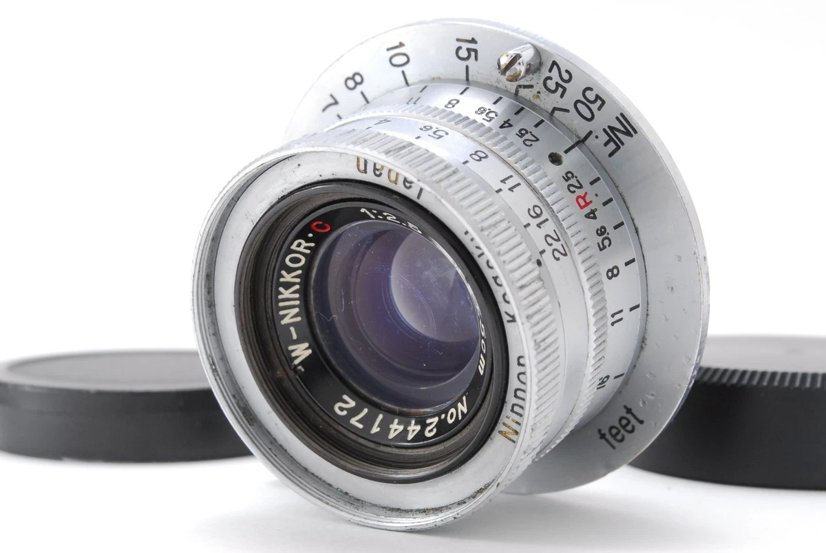Nikon NIKKOR W Camera Lenses 35mm Focal f/2.5 Maximum Aperture for