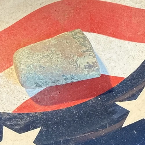 Dug Civil War  💥 🇺🇸 💣 Flag Staff Base Cast Brass