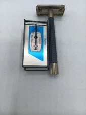 Vintage Schick Safety Razor Black Handle USA