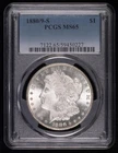 1880/9 S Morgan Silver Dollar PCGS MS-65 Overdate