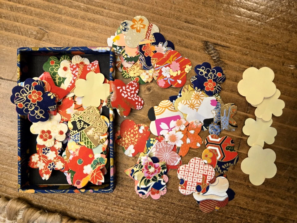 Pegatinas orientales patrones florales formas de estrellas 80 piezas. Foto 3 de 4