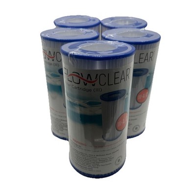 Bundle Of 5 Bestway Flowclear Filter Cartridge Type III A/C For Swimming Pools