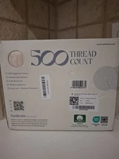 Mayfair Linen Queen Bed Sheet 500 Thread Count Egyptian Cotton Fade Resistance 