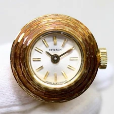 CITIZEN Ring Watch Hand-Wound Gold Vintage