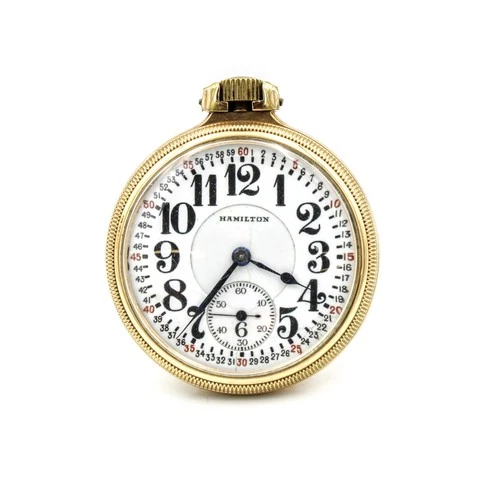 Antique Hamilton Railroad Grade 16s 21j Grade 992 Mens Pocketwatch #WB4658-1