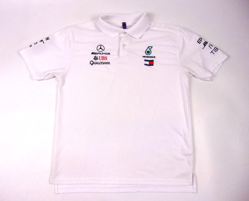 Henbury Petronas AMG Polo Shirt Mens Large White F1 Racing Motorsport