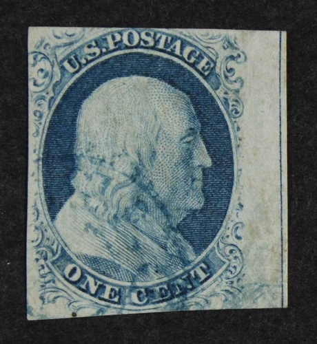 CKStamps: US Stamps Collection Scott#9 1c Franklin Used