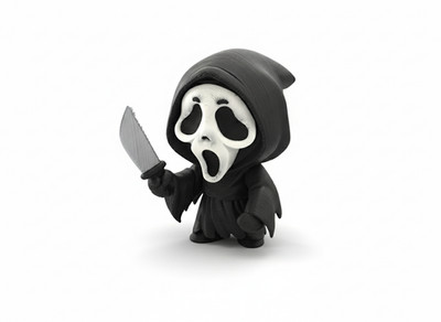 Ghostface (Scream) 3D Printed Figure