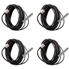 4pcs 10K Thermistor 3 M, 3950 NTC 10K Thermistor Temperature Sensor Probe, St...