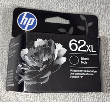 HP 62XL Genuine/Original Black Inkjet Ink Cartridge for HP Printers Factory Seal