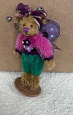 "DEB CANHAM “FLUTTERBY”4” BROWN MOHAIR WITH WINGS CLUB  EDITION - FULLY JOINTED