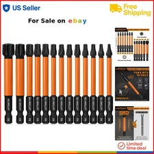 Impact Torx Bit Set 13pcs S2 Steel Tamper Proof Security Deep Length