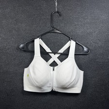 Victoria's Secret VSX Women's Knockout Front-Close Sports Bra White Size36D NWOT