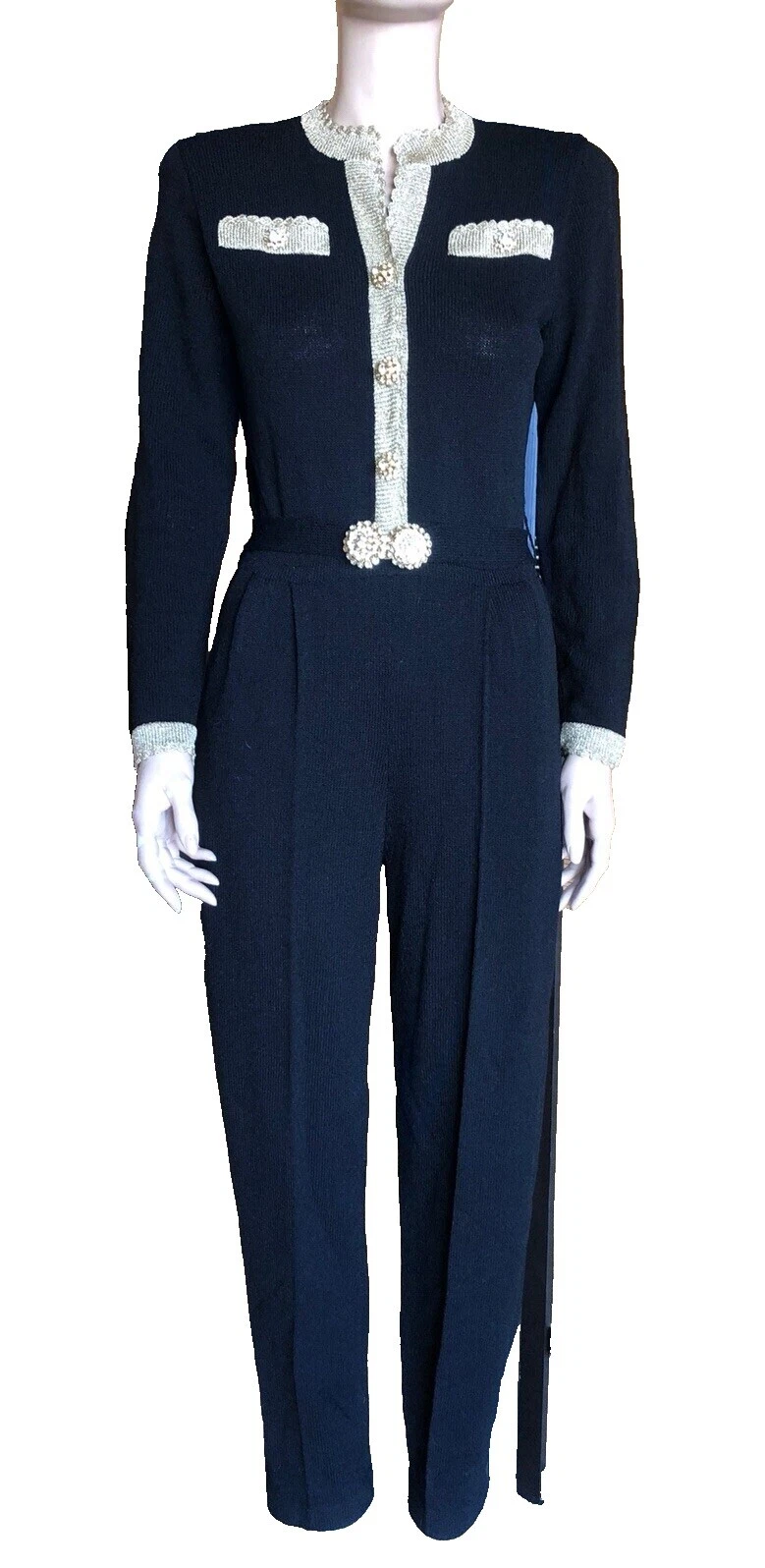 Wool Blend Jumpsuit Vintage Jumpsuits & Playsuits for Women