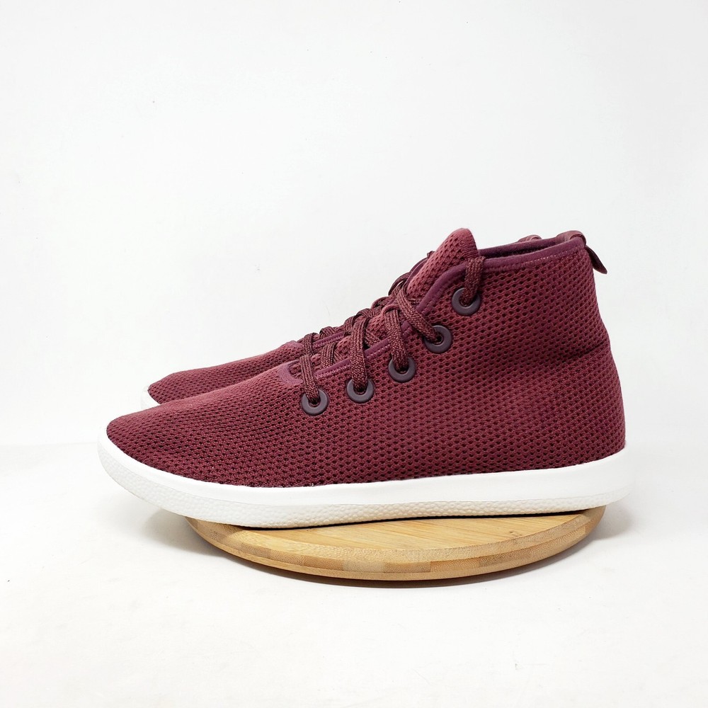 Allbirds Shoes Tree Toppers Mens 10 Burgundy Sneakers TT High Top Lightweight