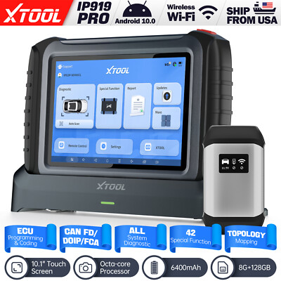 2025 XTOOL IP919 PRO Car Diagnostic Scan Tool E/CU Programming K!ey Coding FCA