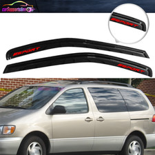 Fit For 98-03 Toyota Sienna Window Visor Rain Guard Shade 2pcs W Red Sport Fit For 98-03 Toyota Sienna Window Visor Rain Guard Shade 2pcs W Red Sport