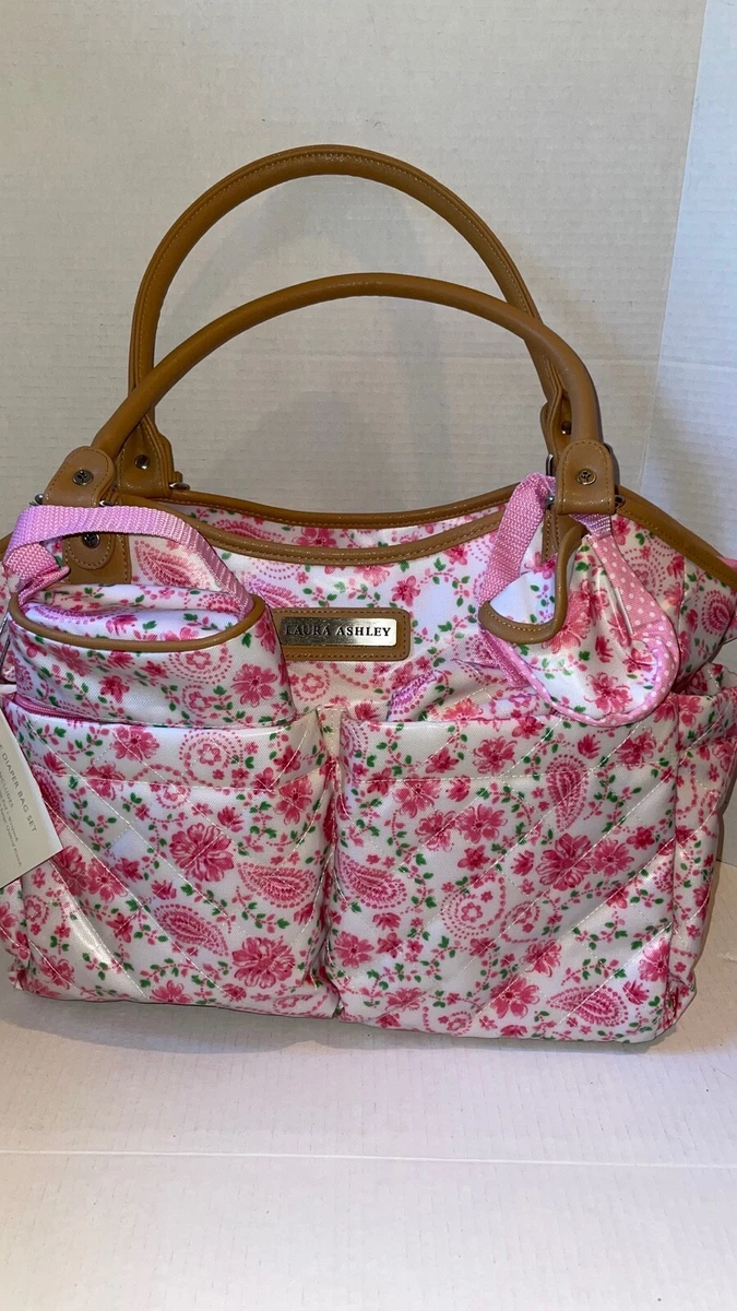 Laura Ashley Diaper Bag Set Gear on the Go 99.00 MSRP