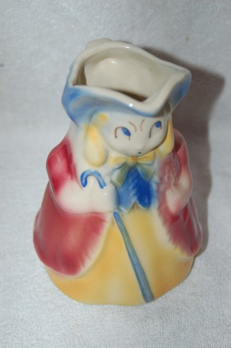 1940's SHAWNEE POTTERY Little Bo Peep Ceramic Pitcher #47 Milk Water Figure USA - Picture 2 of 12