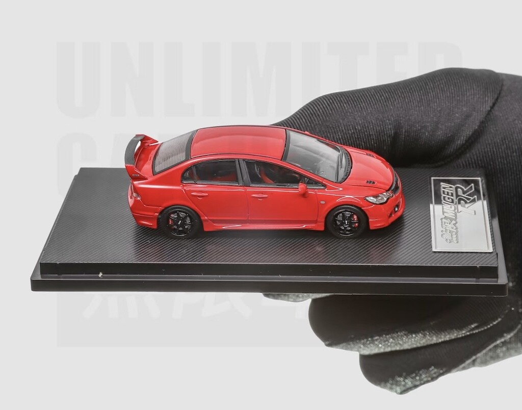 CR MT 1:64 Red JDM Civic Type R FD2 Mugen RR Sports Model Diecast