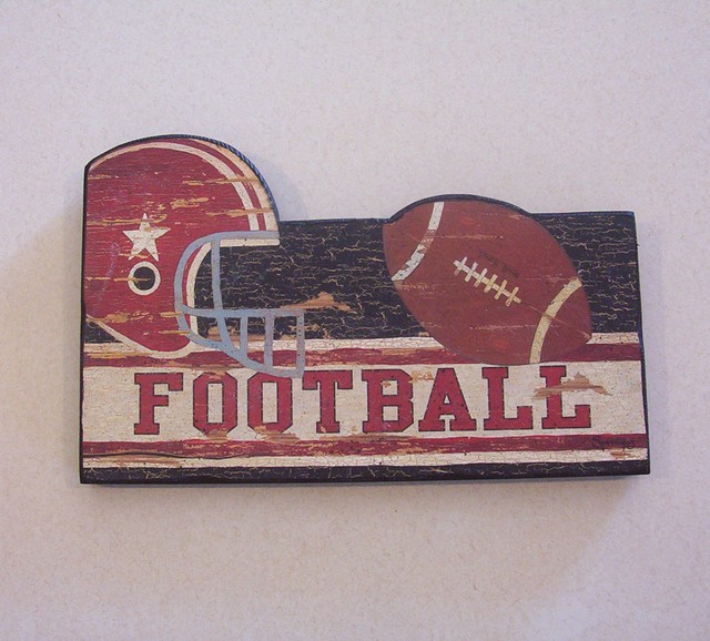 Football Wooden Wall Hanging Hobby Lobby eBay