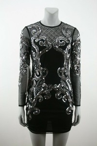 asos black embellished dress