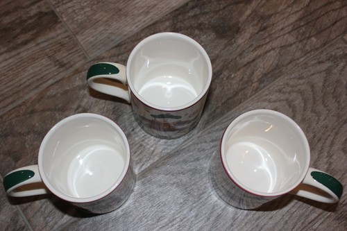 Set of 3! Adorable Snowman Winter Coffee Cocoa Hot Tea Mugs! 10 Oz. Ceramic VGC - Picture 4 of 5
