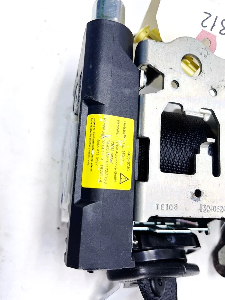 08-14 FERRARI CALIFORNIA TRASERO DERECHO PASO LATERAL CINTURÓN DE SEGURIDAD RETRACTOR OEM Foto 4 de 4