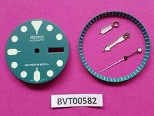 NEW SEIKO GREEN DIAL HANDS MINUTE TRACK SET HULK 7S26 0020 WATCH BVT00582