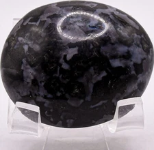 47mm 65g Indigo Gabbro Palm Stone Pebble Polished Mystic Merlinite Gemstone Crys
