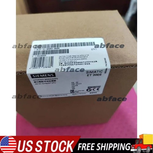 New Siemens 6ES7151-8AB01-0AB0 DP IM151-8 PN/DP CPU f ET200S 6ES7 151-8AB01-0AB0