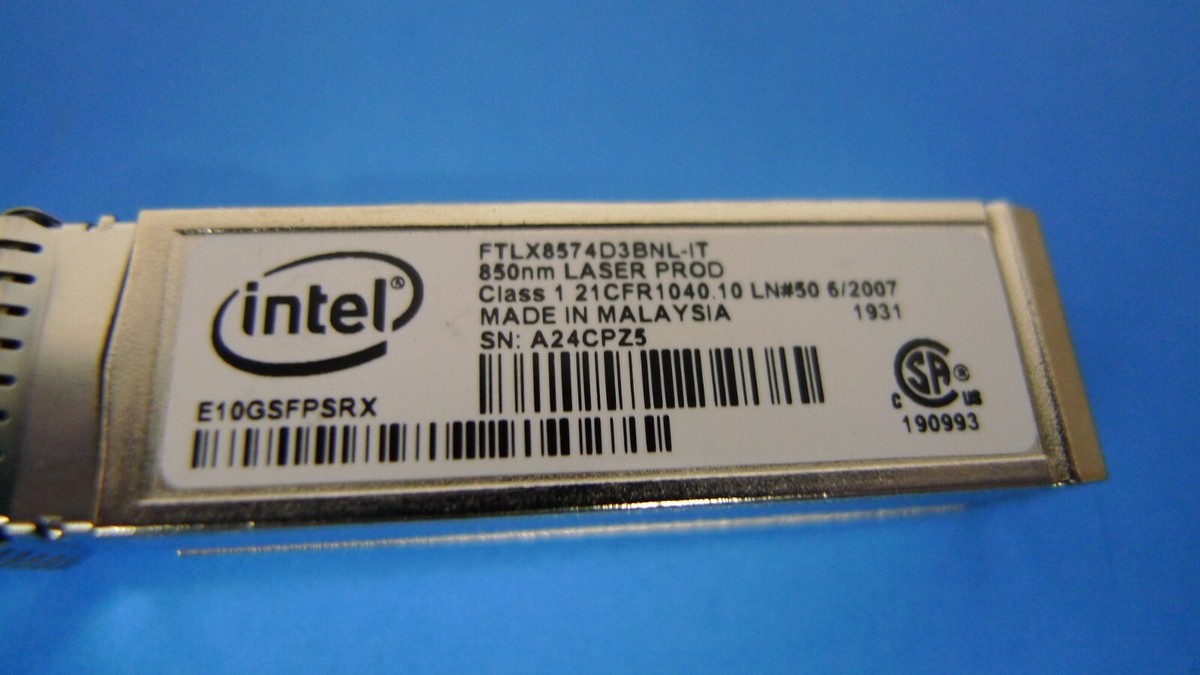 Genuine Dell Ethernet SFP+ SR Transceiver E10GSFPSRX