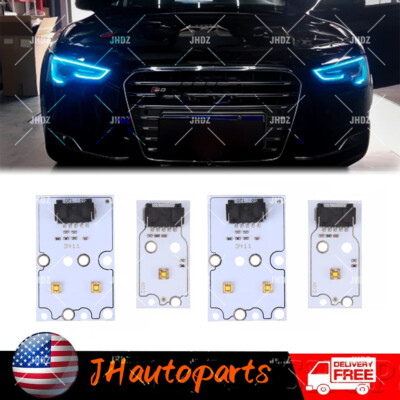 Ice Blue Angel Eye DRL LED Boards For Audi A5 S5 RS5 2013-2017