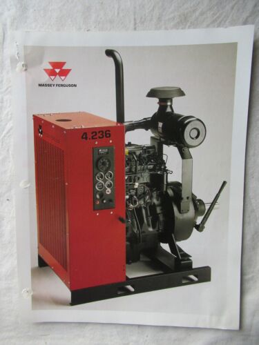 Massey Ferguson 4.236 Irrigation Power Units Pump Engines Sales Data Brochure