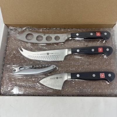 Wusthof Classic Cheese charcuterie 4pc Knife Set 3102 3103 3109 with Bamboo Case