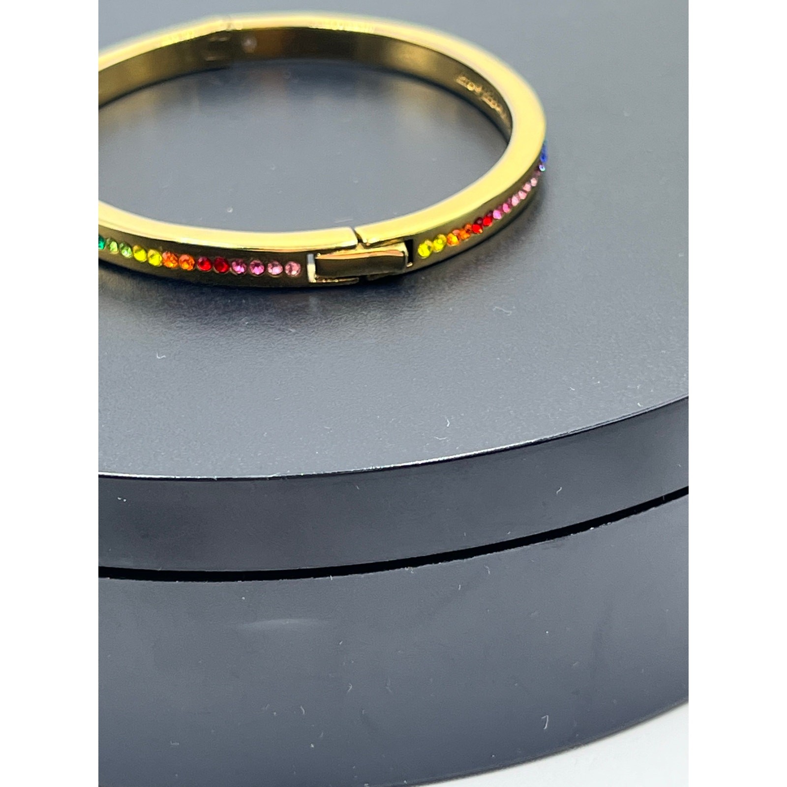 Kate Spade New York Women's Gold Plated Metal Ring It Up Pave Bangle Bracelet thumbnail 5