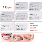 200pcs Dental Orthodontic Brackets Braces Mini Standard 022 3/345 Hooks 10 Packs