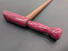 Handmade Shaolin DaMo/Bodhidharma Martial Arts Cane Purple Heart Handle w/walnut