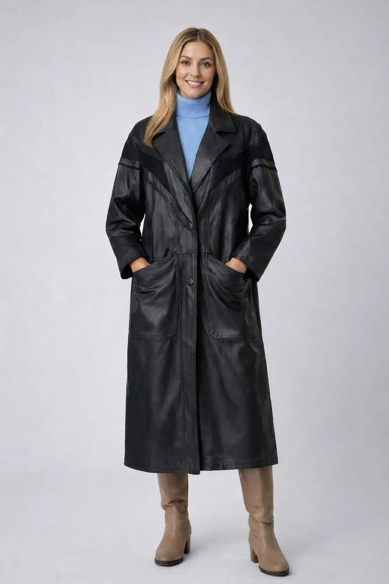 80s 90s Maggie Lawrence ファイアーマンコート M マリン Maggie Lawrence Coats, Jackets & Vests Leather Outer Shell for