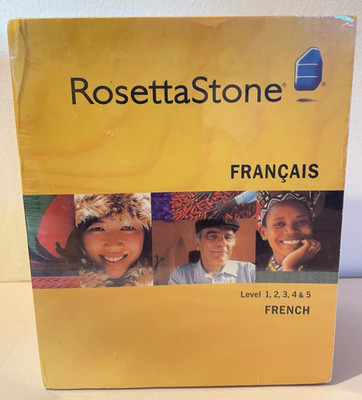 Rosetta Stone Französisch Lernsoftware Level 1-5 Komplettsatz versiegelte Box V3