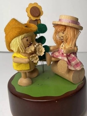 Vintage Dans Kids Music Box Turns And Plays Wild Irish Rose Hummelwerks Japan