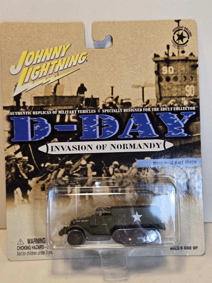 Cuatro vehículos militares Johnny Lightning D-Day Diecast Foto 2 de 4